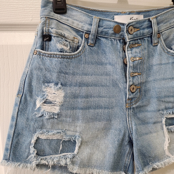 KanCan High Waist Distressed Shorts - Picture 5 of 7